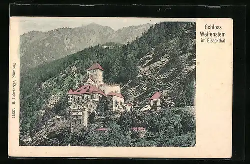 AK Sterzing, Blick auf Schloss Welfenstein im Eisackthal