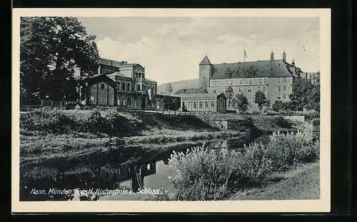 AK Hann. Münden, Forstl. Hochschule mit Schloss
