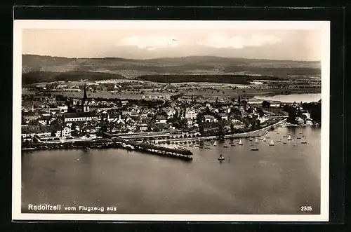 AK Radolfzell, Gesamtansicht, Flugzeugaufnahme