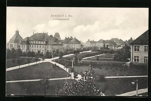 AK Arnsdorf i. Sa., Anlagen vor der Landesanstalt