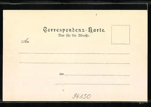 AK Obernzell a. d. Donau, Ortspanorama mit der Kirche im Bau