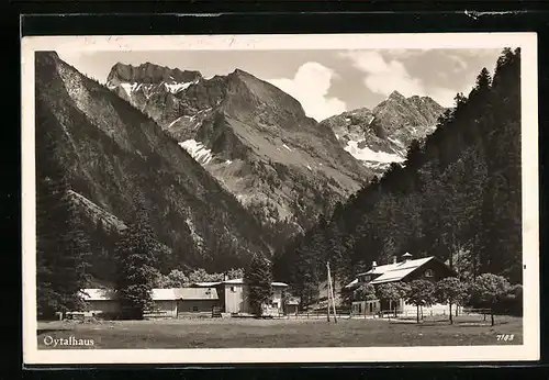 AK Oytal b. Oberstdorf, Blick auf das Oytalhaus