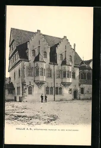 AK Halle a. S., Städtisches Museum in der Moritzburg