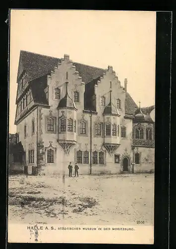 AK Halle a. S., Städtisches Museum in der Moritzburg