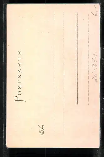 Künstler-AK C. Pfaff: Mäuseturm und Ruine Ehrenfels