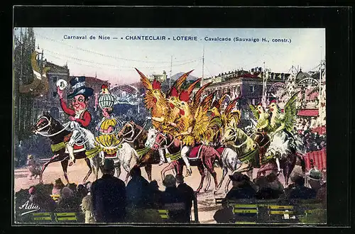 AK Nice, Carnaval, Chanteclair Loterie, Cavalcade, Fasching