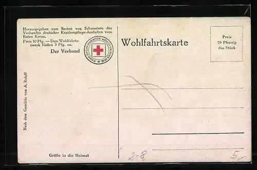 AK Soldaten mit Pferden schreiben Feldpostbriefe