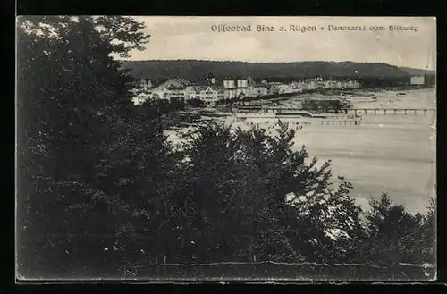 AK Binz / Rügen, Panorama vom Blitzweg aus gesehen