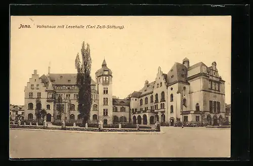 AK Jena, Volkshaus mit Lesehalle, Carl Zeiss-Stiftung