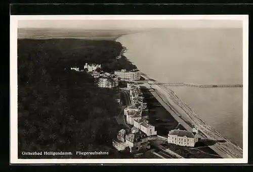 AK Heiligendamm / Ostseebad, Villen und Strand, Fliegeraufnahme