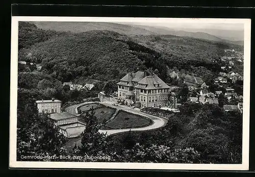 AK Gernrode / Harz, Blick zum Stubenberg