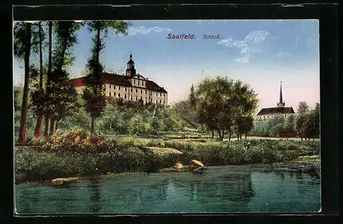AK Saalfeld, Schloss, Wasserseite
