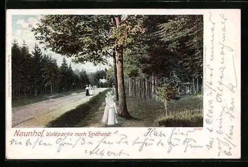 AK Naunhof, Waldpartie nach Lindhardt