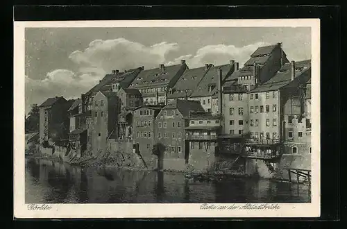 AK Görlitz, Partie an der Altstadtbrücke