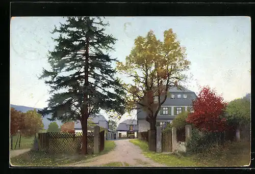 AK Rehefeld, Eingang zum Heim Jägerhof