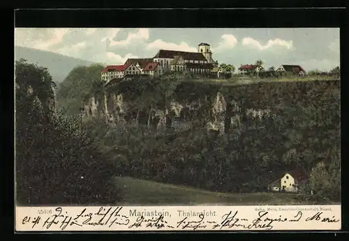 AK Mariastein, Ortspartie mit Thalansicht