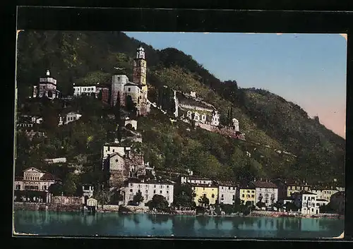 AK Morcote, Teilansicht mit Schloss