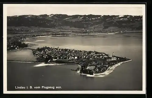 AK Lindau i. Bodensee, Fliegeraufnahme