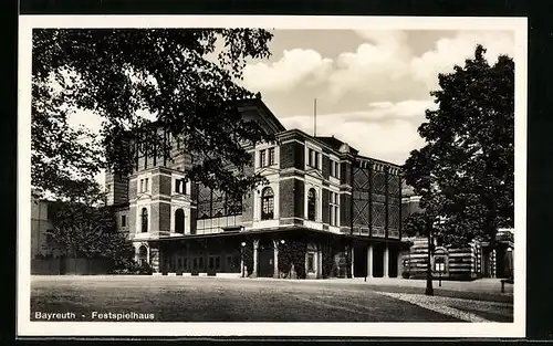 AK Bayreuth, Blick zum Festspielhaus