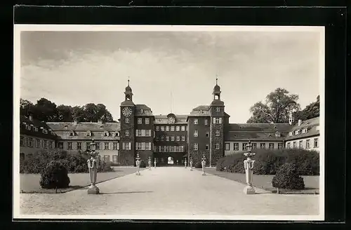 AK Schwetzingen, Blick zum Schloss
