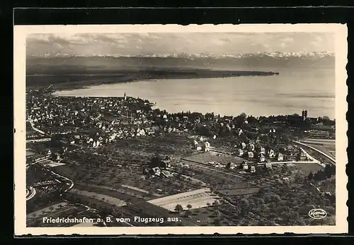 AK Friedrichshafen a. B., Gesamtansicht vom Flugzeug aus