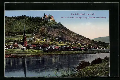 AK Gross-Heubach am Main, Panorama mit Eugelsberg
