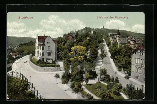 AK Stuttgart, Blick auf den Hasenberg