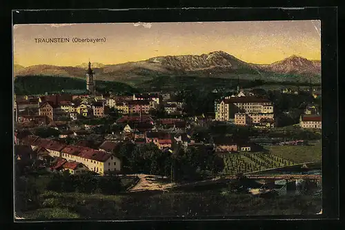 AK Traunstein / Oberbayern, Panorama