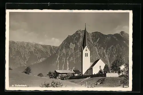 AK Tiefenbach, Blick zur Kirche