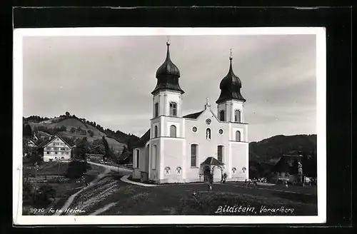 AK Bildstein, Ortspartie mit Kirche