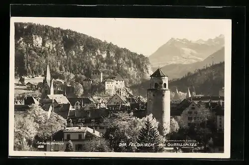 AK Feldkirch, Teilansicht mit Gurtisspitze