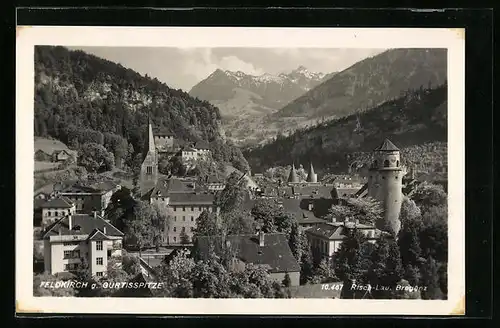 AK Feldkirch, Teilansicht mit Gurtisspitze