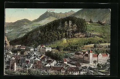 AK Feldkirch, Teilansicht mit Gurtisspitze