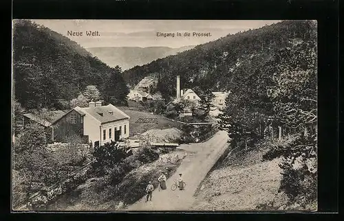 AK Winzendorf, Neue Welt und Eingang in die Prosset