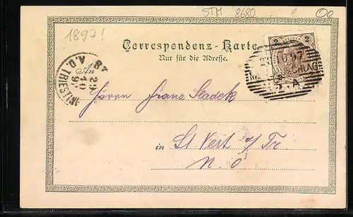 AK Mürzzuschlag, Teilansicht mit Kirche