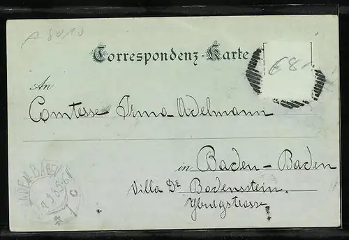 AK Graz, Uferpartie mit Kirche