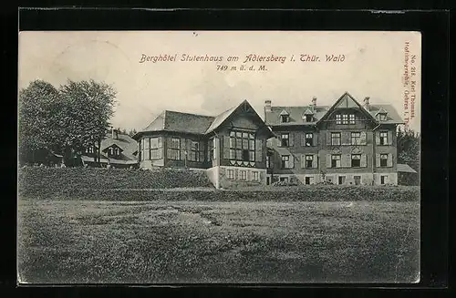 AK Adlersberg / Thür. Wald, Berghotel Stutenhaus