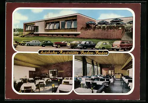 AK Sandweier, Autobahn-Raststätte Baden-Baden von A. U. Erath