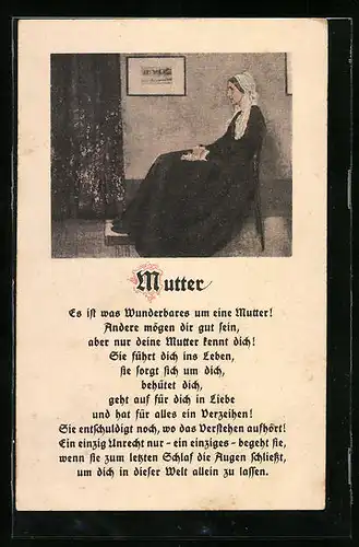 Künstler-AK Mutter, Es ist was Wunderbares um eine Mutter!, Muttertag