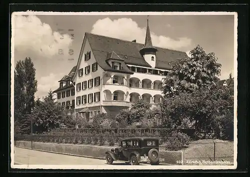 AK Zürich, Bethanienheim und parkendes Auto