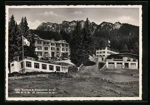 AK Oberschan, Hotel-Kurhaus Alvier