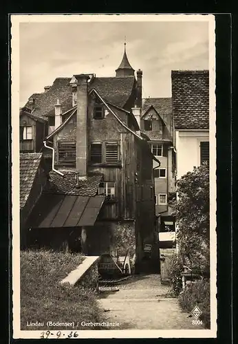 AK Lindau /Bodensee, Häuser am Gerberschänzle