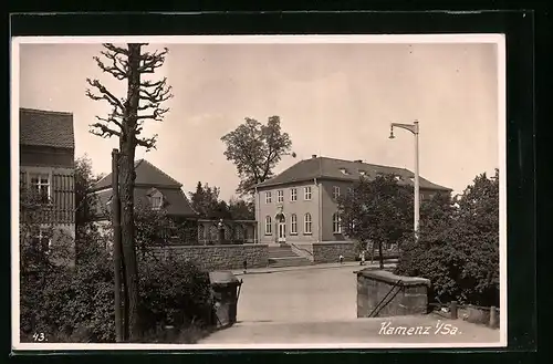 AK Kamenz i. Sa., Ortsansicht mit Häuseransichten