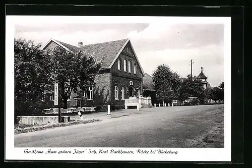 AK Röcke b. Bückeburg, Gasthaus Zum grünen Jäger