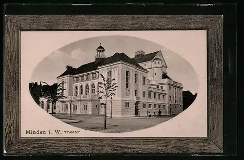 AK Minden i. W., Blick zum Theater