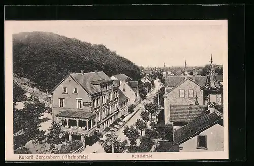AK Bergzabern i. Rheinpfalz, Kurtalstrasse aus der Vogelschau