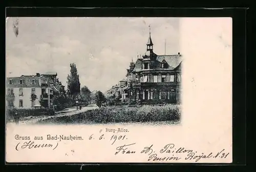 AK Bad-Nauheim, An der Burg-Allee