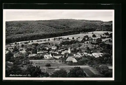 AK Neckarburken a. d. Elz, Ortsansicht mit Landschaft