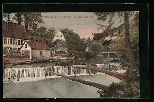 AK Gsteinach /Schwarzachtal, Rastaurant am Wehr