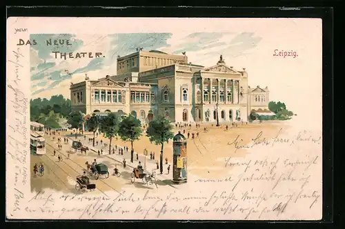 Lithographie Leipzig, Das Neue Theater